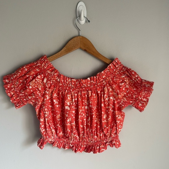 Ulla Johnson off shoulder cropped top 4 - Picture 1 of 6